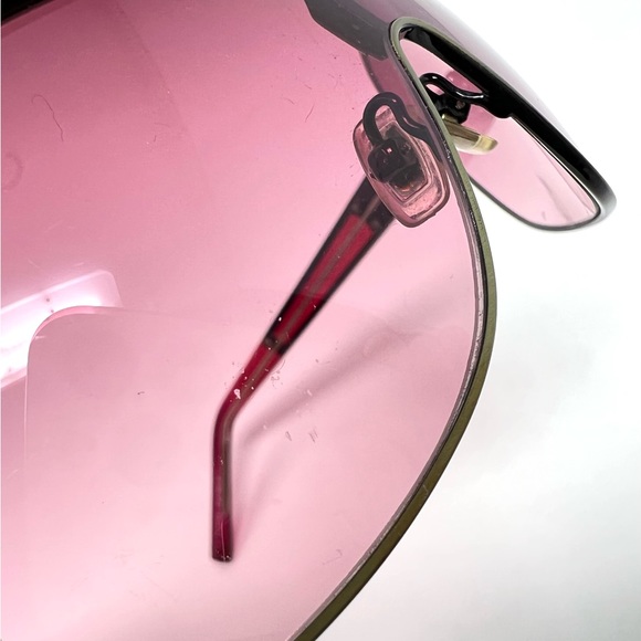 RARE Fossil Sunglasses CORY MS3911 710 Pink Lenses Scratched - Picture 5 of 9